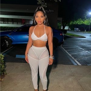 BNWT GSUWOO two piece reflective outfit